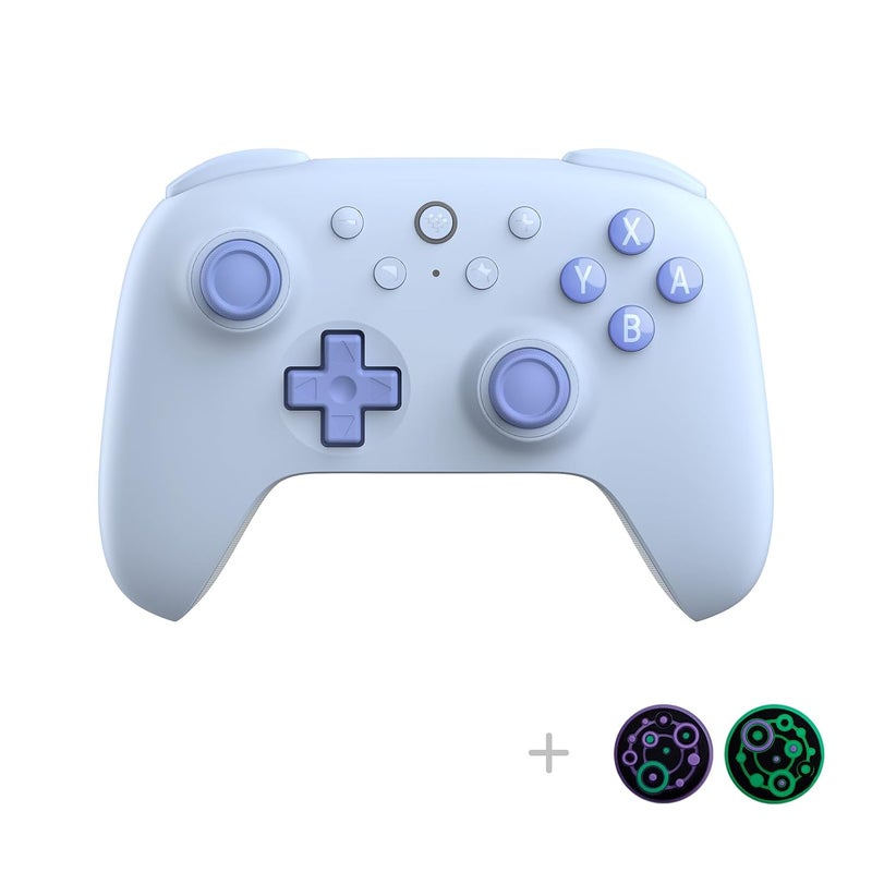 8Bitdo Ultimate 2C Hall Effect Joysticks Bluetooth Controller with Remappable L4/R4 Bumpers, 6-axis Motion Control, Rumble Vibration and Turbo Function for Switch/Switch 2 (Blue) - Image 1